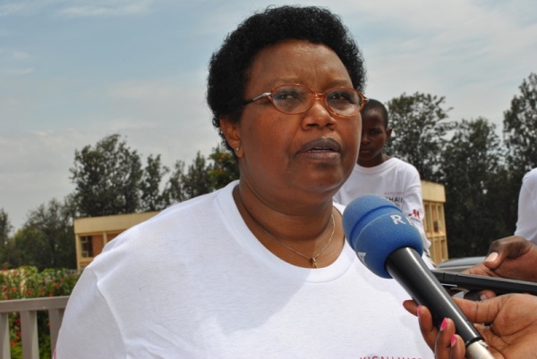 The president of Rwanda's Association of Midwives,The president of the Association, Murekezi Josephine 
