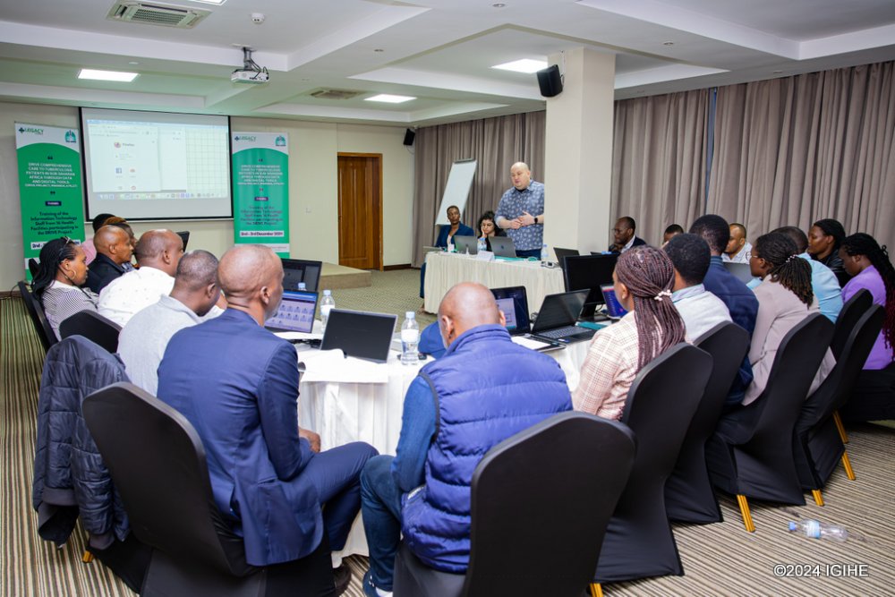 Healthcare professionals undergoing training on the research process.
