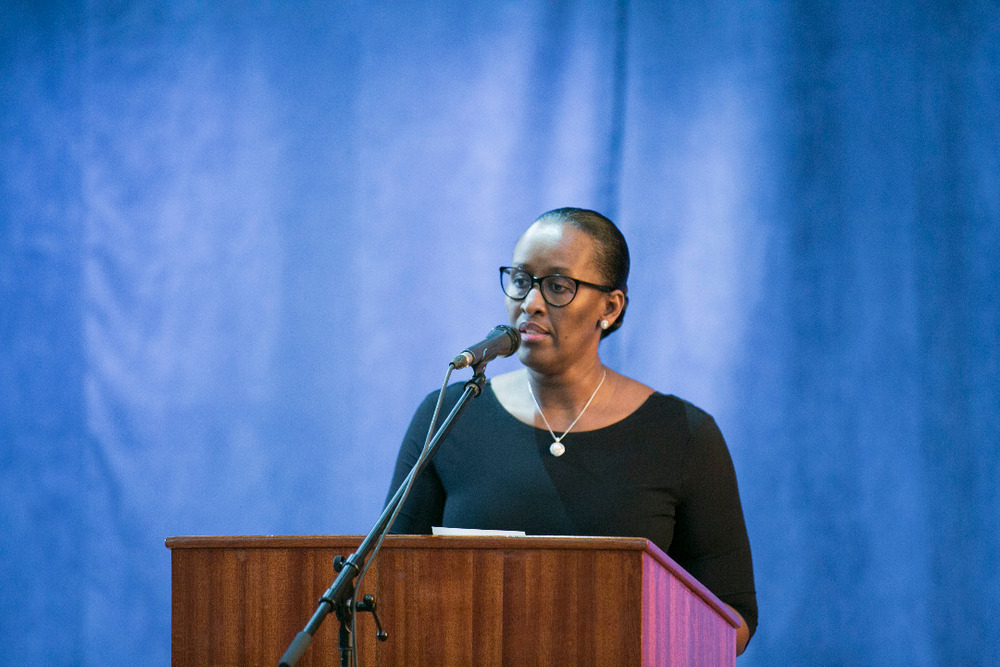 First Lady Mrs Jeannette Kagame encouraged the audience to continue reading about different works on history