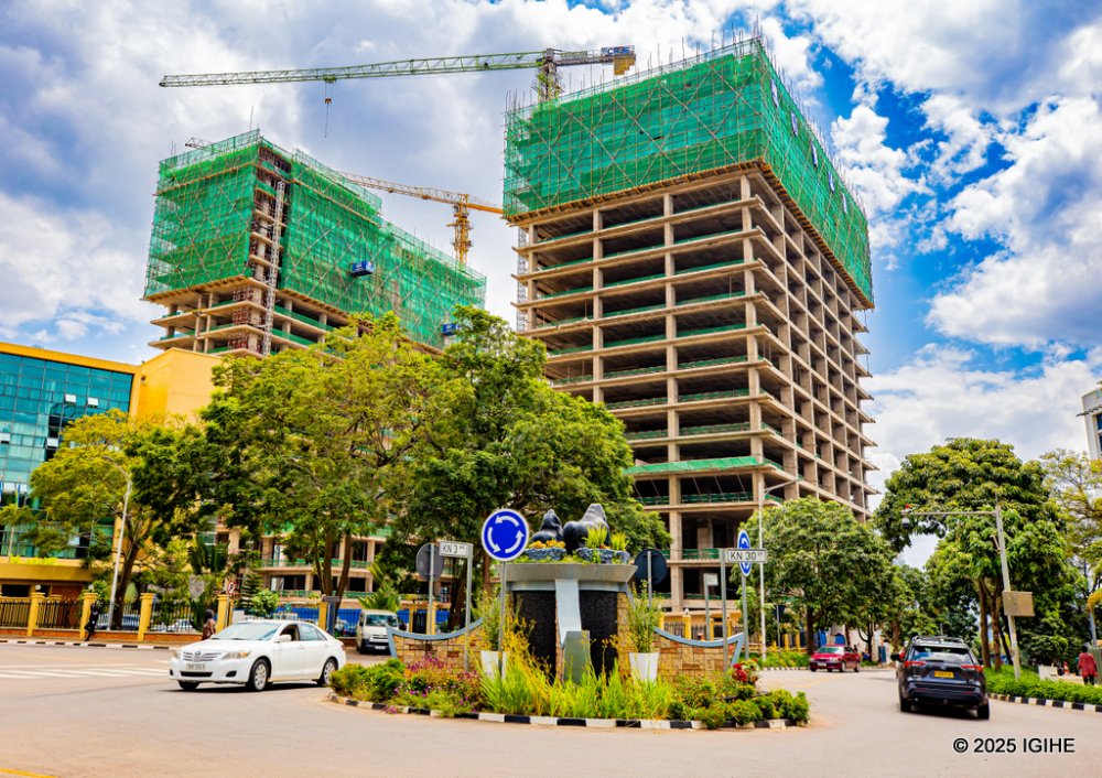 Equity Bank’s new landmark building in Kigali is now 60% complete.