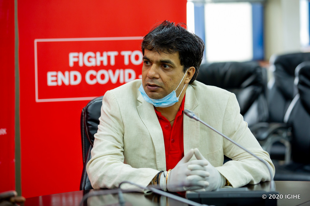"Today we are pleased to have the opportunity to provide our support and take part in the fight against Covid-19," said Amit Chawla.