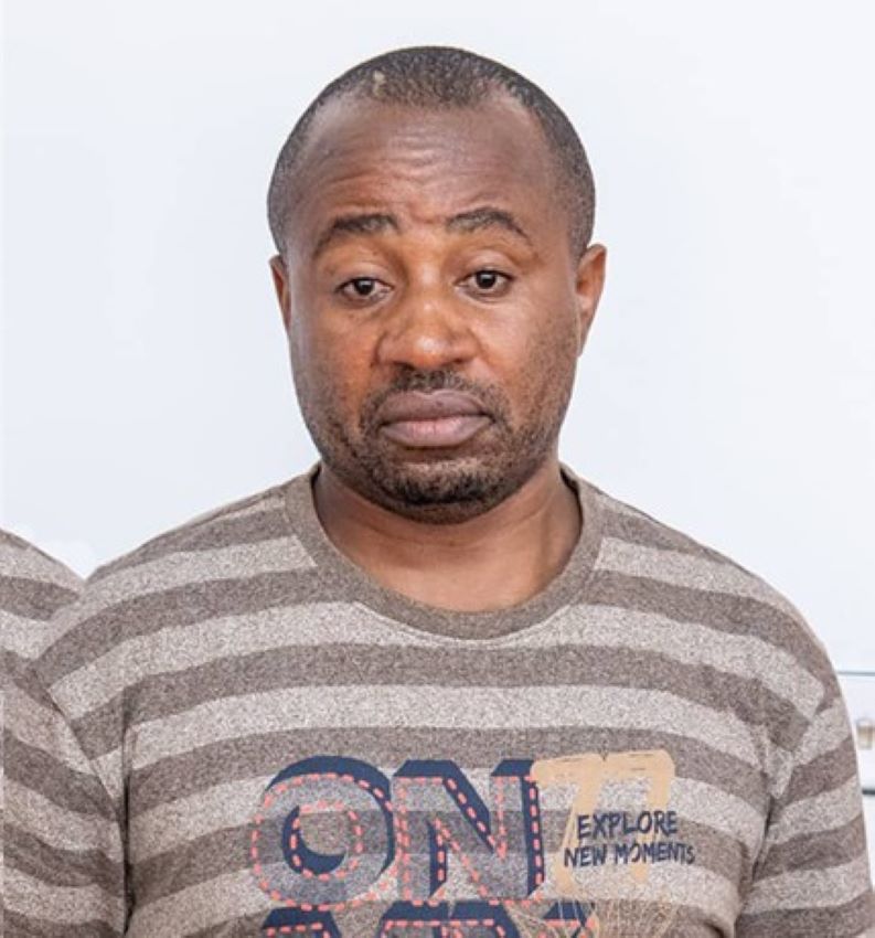 PC Alex Katungi looking deflated moments after being apprehended by Shacu operatives on express orders of the President.