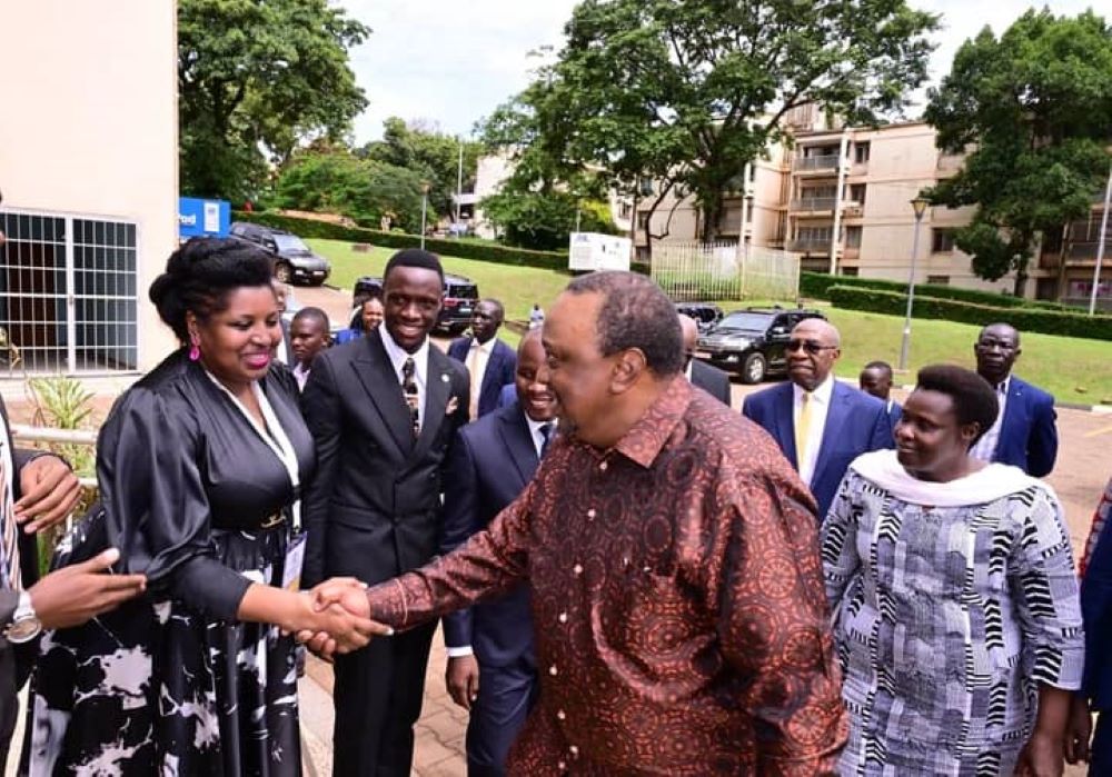 Former President of Kenya, Uhuru Muigai Kenyatta, has arrived in Uganda to deliver a keynote address at the guild leaders’ summit hosted at Makerere University.