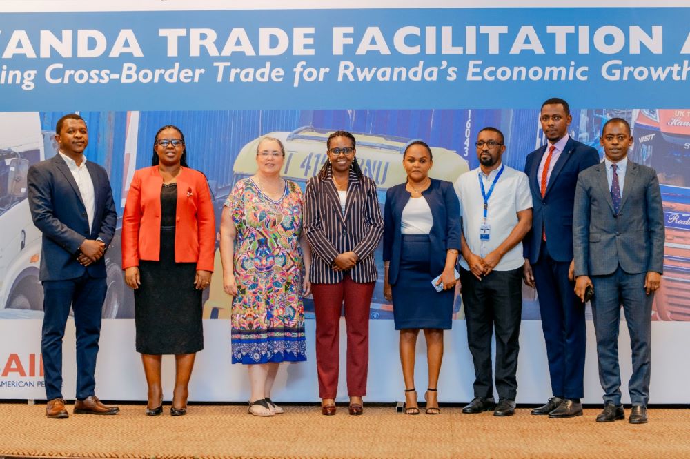 Feed the Future Rwanda Trade Facilitation Activity staff during the launch.