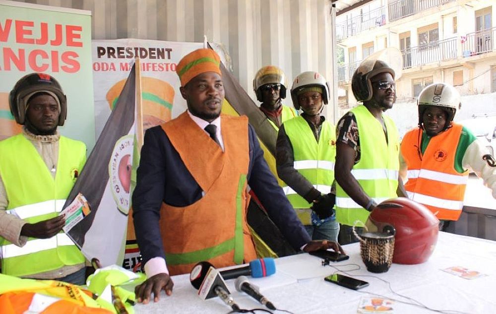 Francis Mawejje, a motorcycle rider has announced his presidential bid to unseat President Museveni.