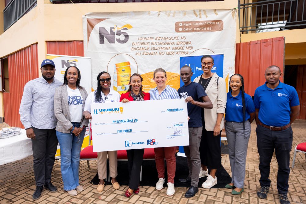 The businesses were recognized and awarded zero-interest loans from Bank of Kigali, ranging from Frw4 million to Frw7 million each.