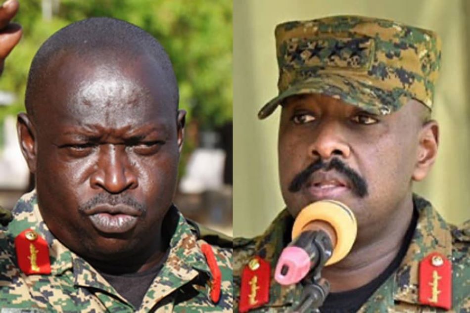 General Muhoozi called General Elwelu harsh names on social media.