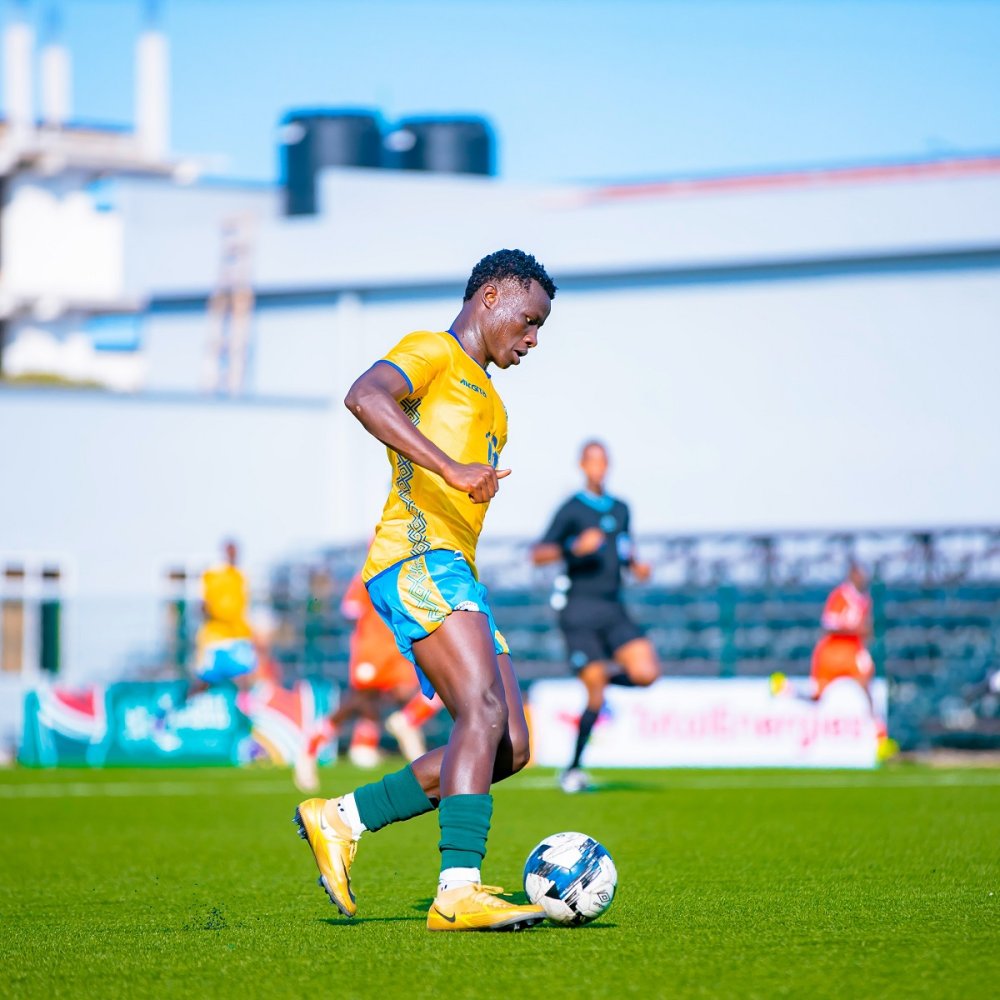 Erirohe Yangiriyeneza during a game for the U20 national team.