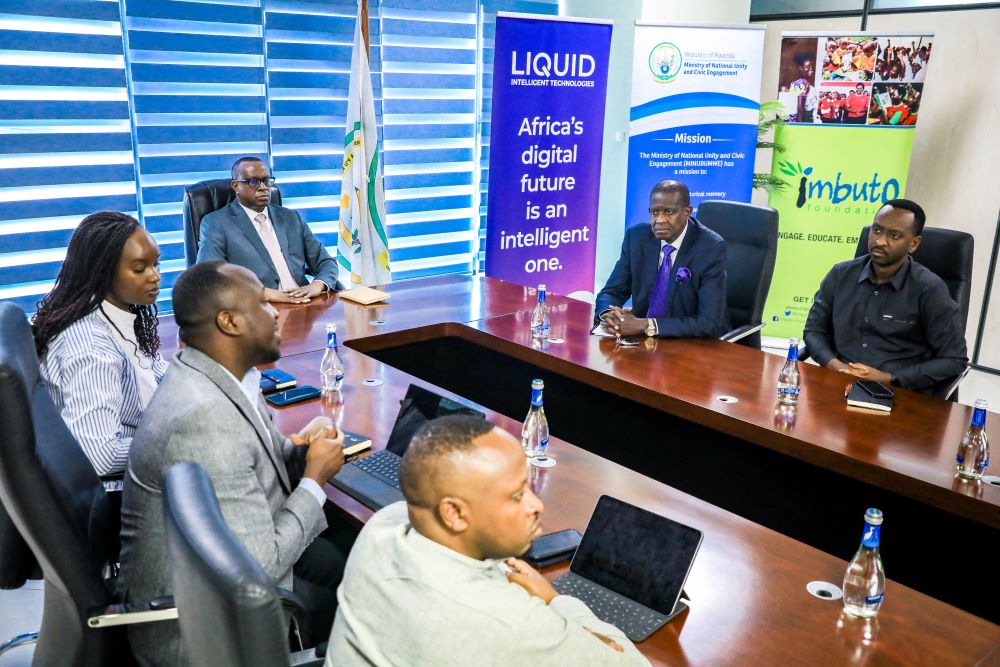 MINUBUMWE, Imbuto Foundation and LIT officials during a meeting on Monday September 16, 2024