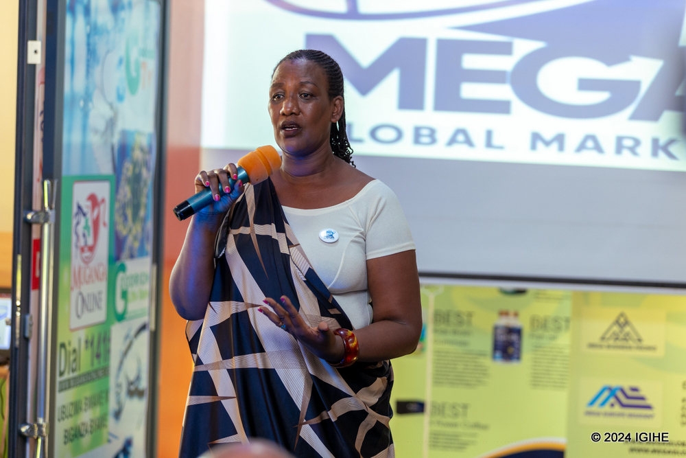 Marie Rose Uwimana, popularly known as Solina from Urunana drama play, stated that she was treated using Mega Global Market's nutritional supplements.