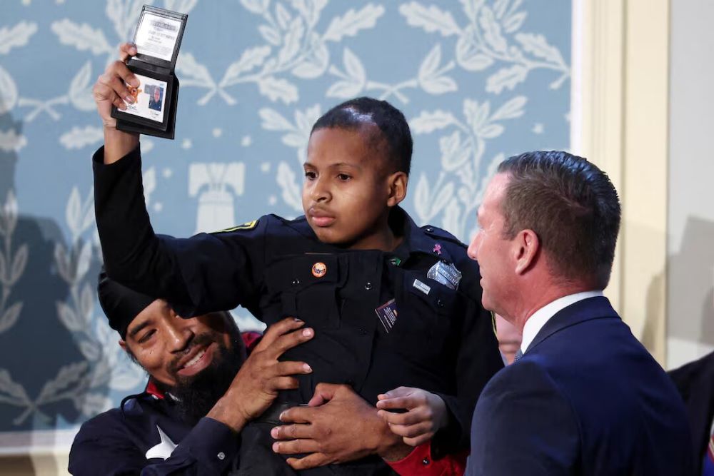 At just 13 years old, DJ Daniel has been given a rare honor, an official badge as a United States Secret Service agent.