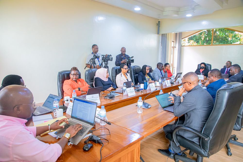 The team from MINALOC appearing before the Chamber of Deputies before the Committee on governance, gender equality, and social welfare.