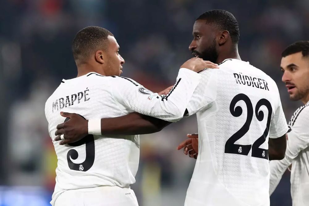 Kylian Mbappe and Antonio Rudiger punished by UEFA but cleared for Arsenal game.