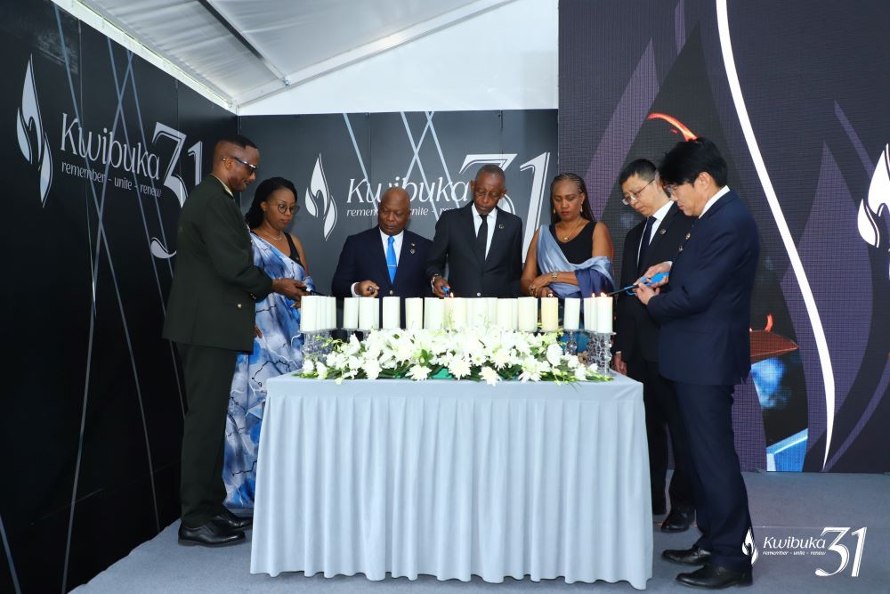 The commemoration began with the lighting of candles in honor of the victims of the Genocide against the Tutsi, a symbolic gesture of remembrance, resilience and hope.