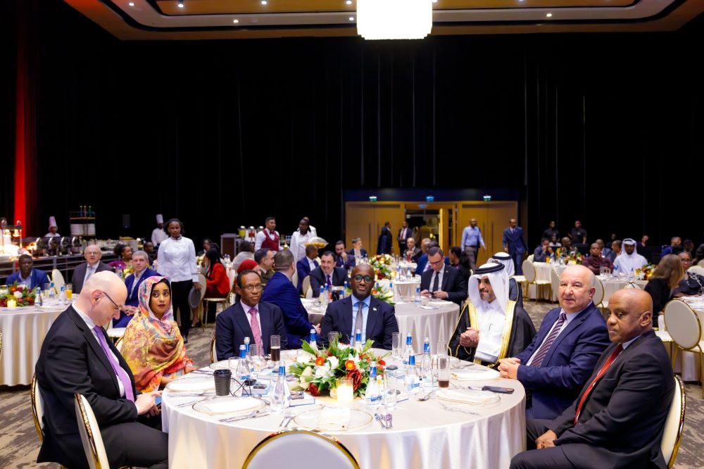 The evening was marked by a spirit of camaraderie and guests enjoyed a sumptuous dinner and celebrated the growing partnership between Rwanda and Qatar.