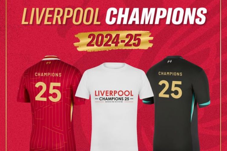 Sports Direct have begun selling Liverpool 'Champions' merchandise.
