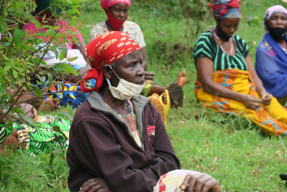 Women from Kamembe Site in Rusizi district, one of the Secondary Cities in Rwanda participate in a Gender Equality and Social Inclusion (GESI) Assessment activity under the National Adaptation Plan (NAP).