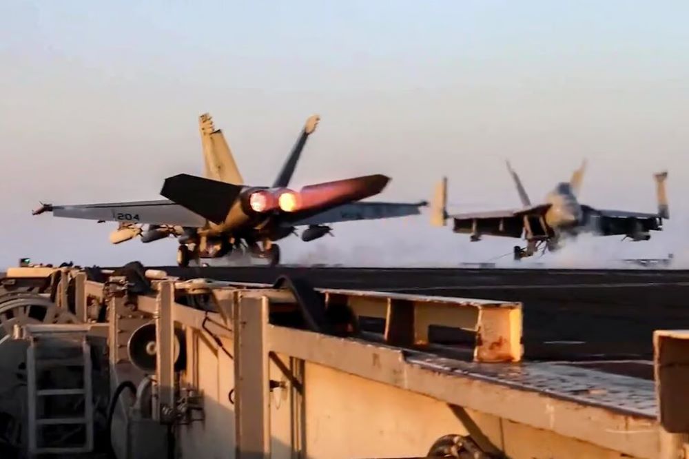 Yemen’s Houthi rebels claimed on Monday to have twice attacked an American aircraft carrier group within 24 hours, calling it retaliation for deadly US strikes.