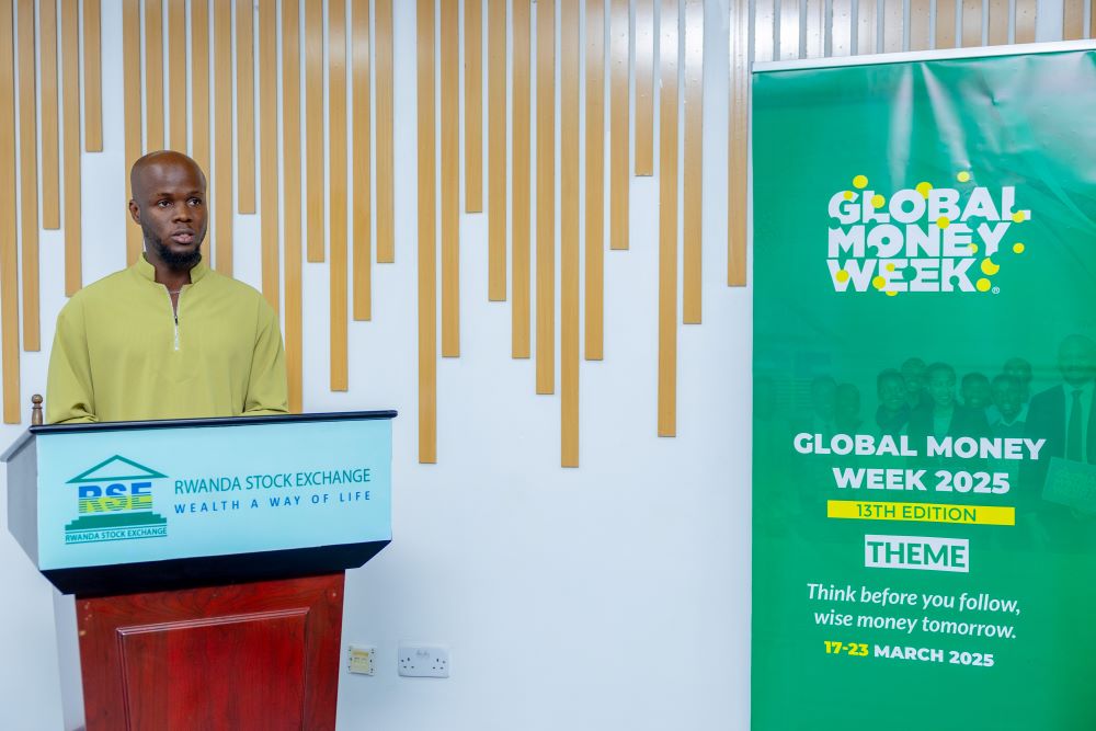 Justice Oyakhilome Anthony, Country Director of the International Association of Students in Economics and Business (AIESEC) speaking at the event.