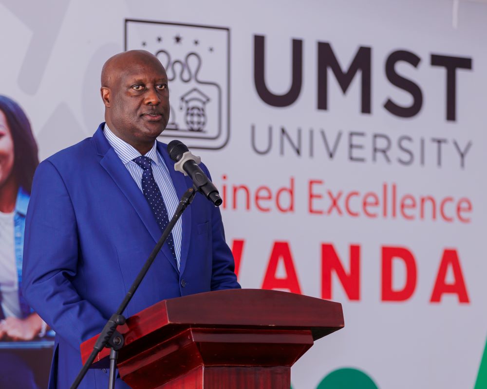 Dr. Africa Gasana, the Chairperson of Rwanda Medical and Dental Council (RMDC) says that a moment to receive new medical students at UMST is a milestone.
