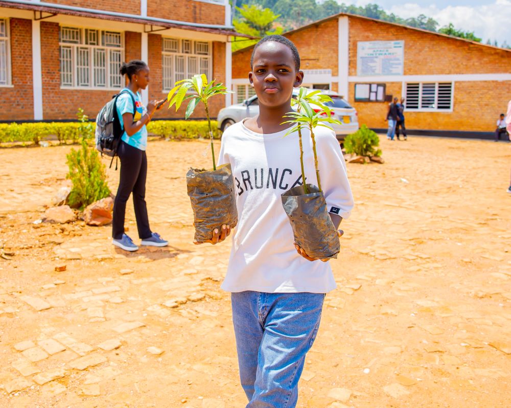 School Going Children participated in the tree planting exercise