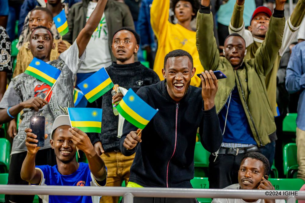 As the second half prepared to commence, excitement erupted as President Paul Kagame entered Amahoro Stadium.