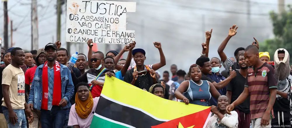 Young voters have been demonstrating against the elections results in Mozambique.