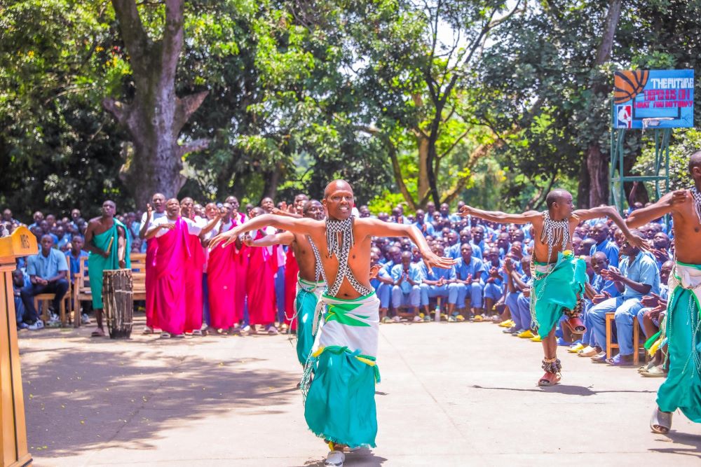 The graduation ceremony featured performances by the students, including songs reflecting their reformation and commitment to good citizenship.