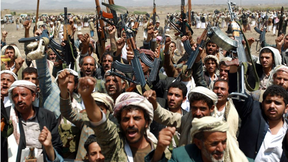 Houthi fighters.
