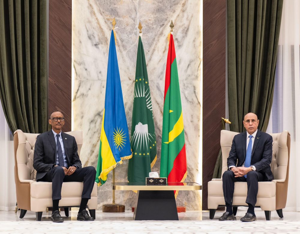 President Kagame is in Nouakchott, Mauritania where he will attend the Continental Forum on Education and Youth Employability.