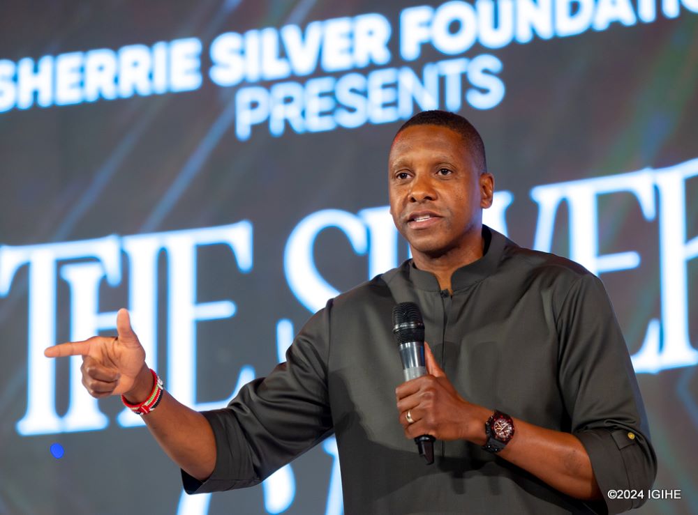 Masai Ujiri, President of the Toronto Raptors, also took the stage to share his admiration for Sherrie Silver