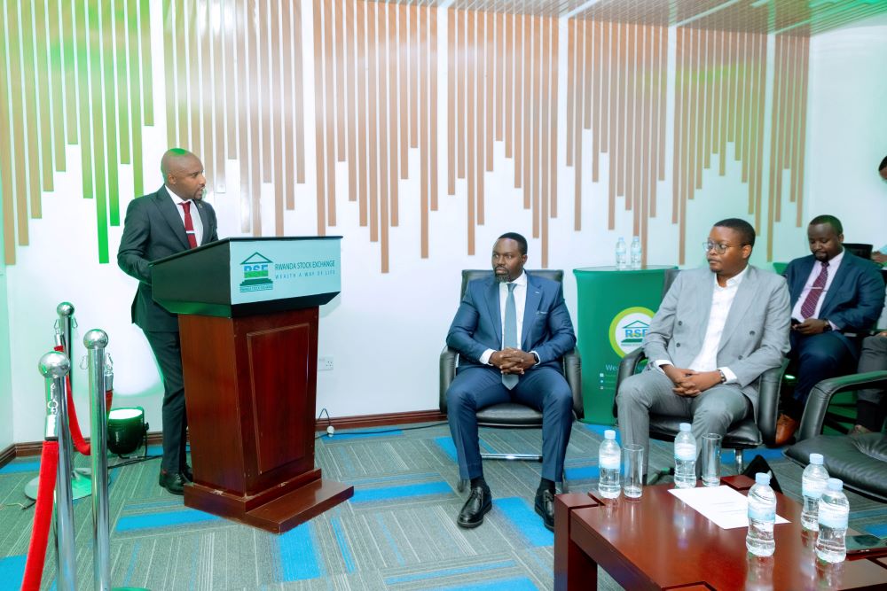 At the launch event, Pierre-Celestin Rwabukumba, the CEO of RSE addressed the audience.