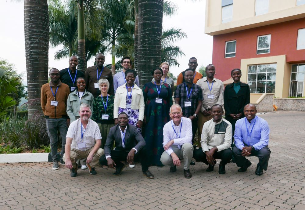 Participants pose for a group photo.
