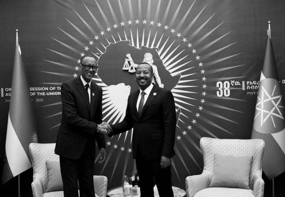 Kagame met with Ethiopian Prime Minister Abiy Ahmed.