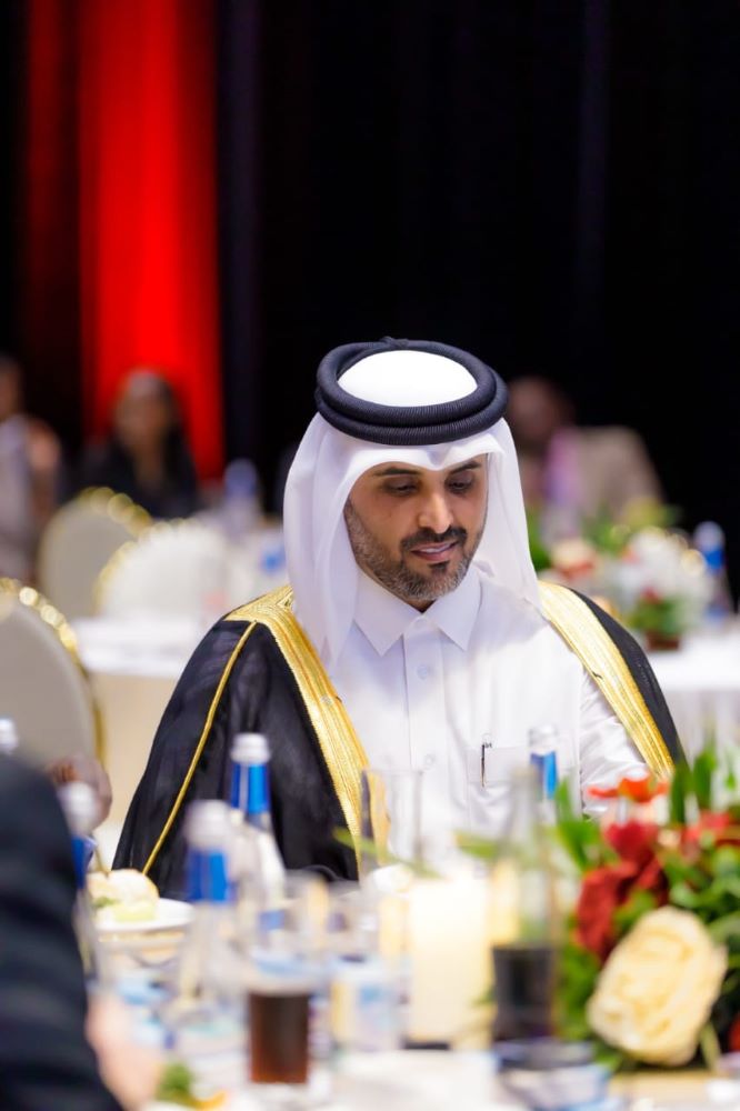 The Charge d’Affaires at the Qatari Embassy, Ali Bin Hamad Al Aida.