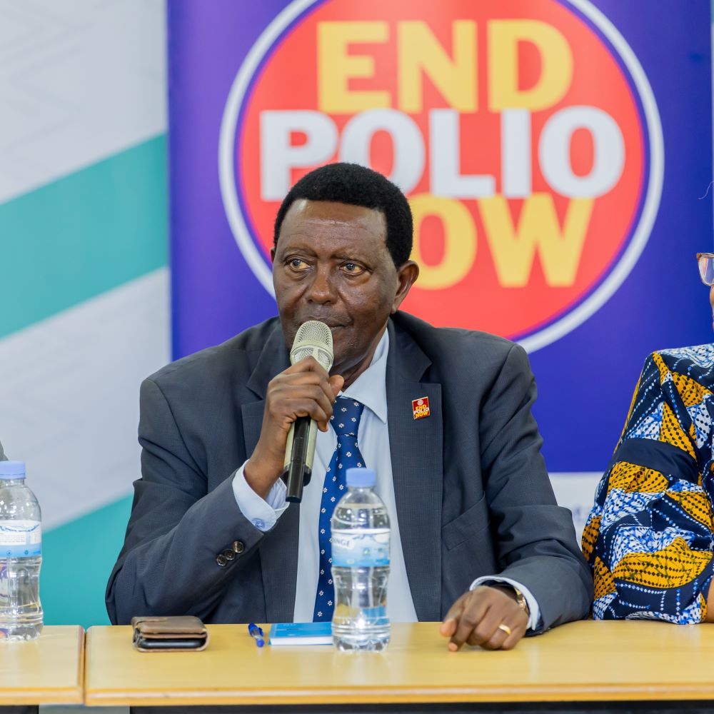 Dr. Alexis Muderevu, the Chairperson of Rotary Polio Plus Rwanda urged Rwandans to remain vigilant.