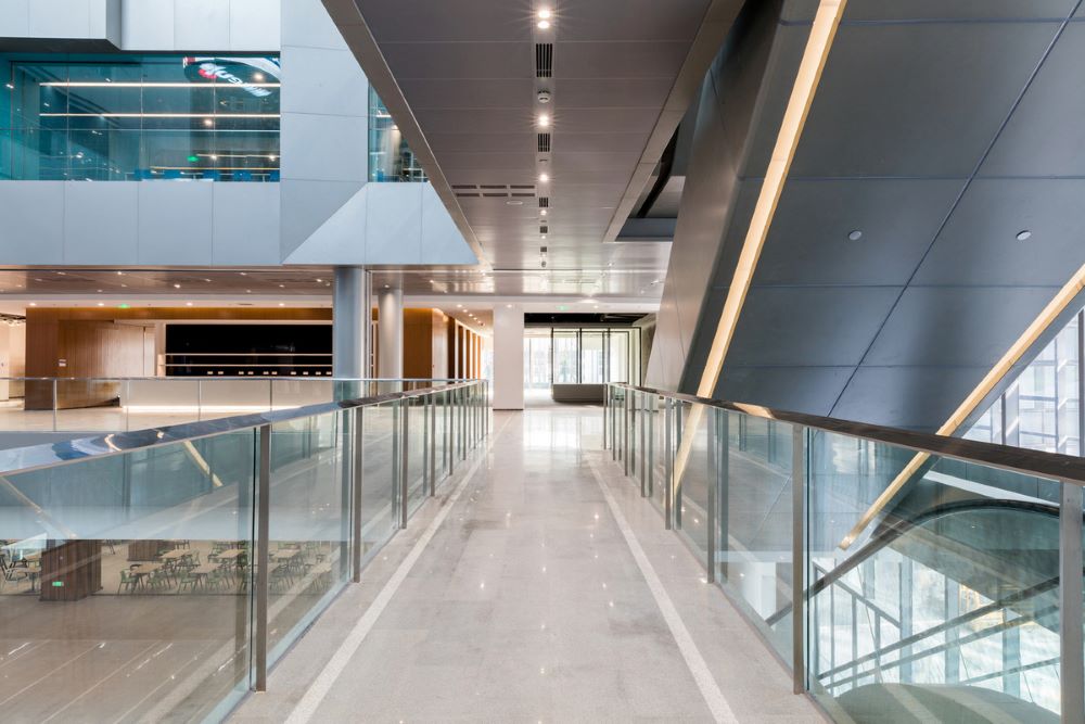 This comprehensive design ensures a versatile and employee-friendly environment, supporting both work and leisure activities.