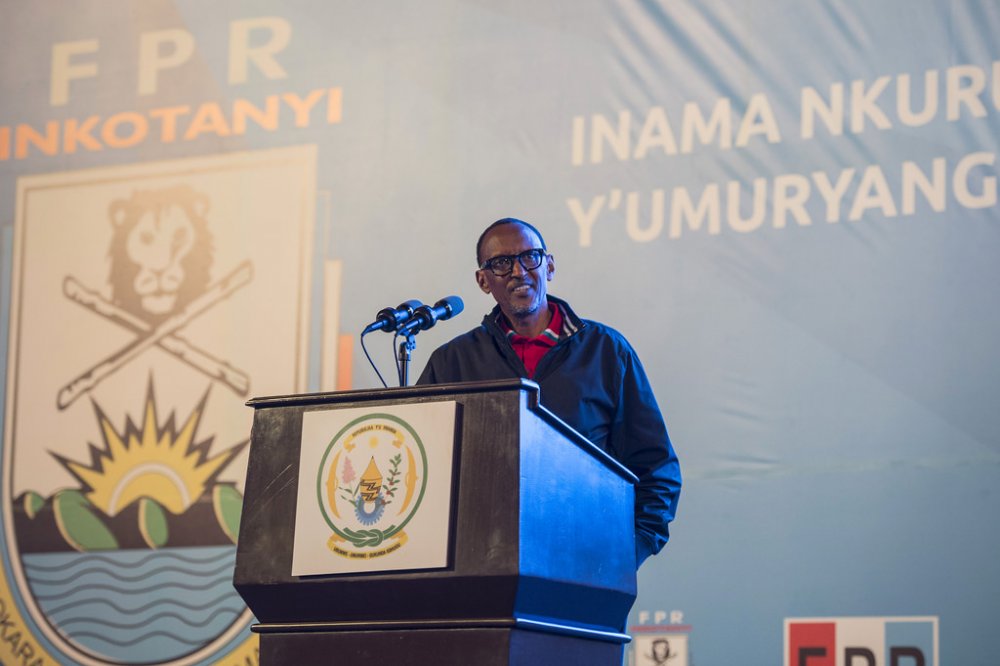 President Paul Kagame addressing the extra ordinary congress of RPF Inkotanyi yesterday