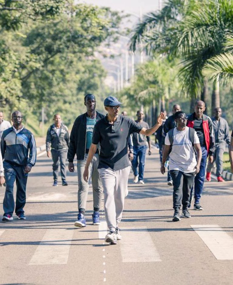 President Paul Kagame participated in the sports