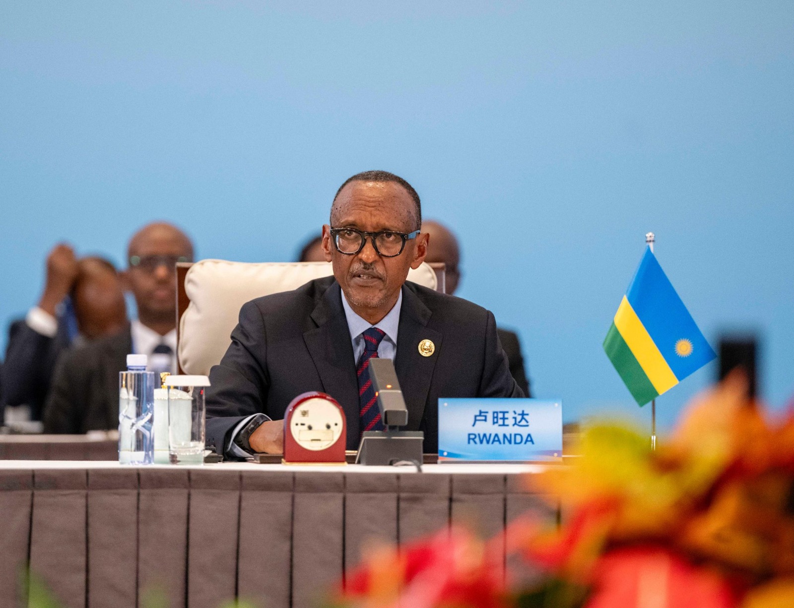 President Paul Kagame during the FOCAC Summit in Beijing. He has called for effective state governance and mutual support 