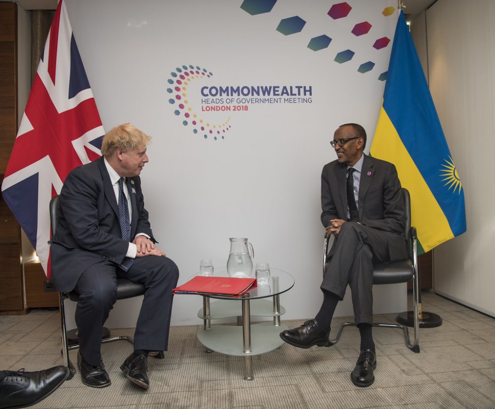 Boris Johnson has spoken to President Kagame on phone and commended Rwanda's commitment to host asylum seekers.