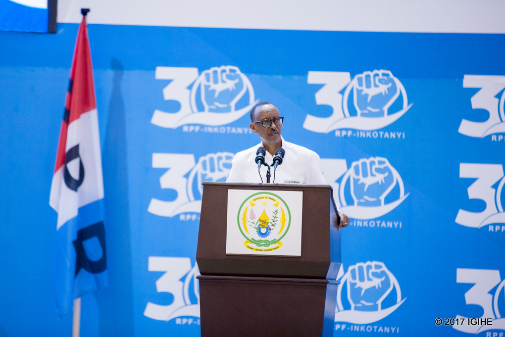 Kagame speaks in RPF Congress