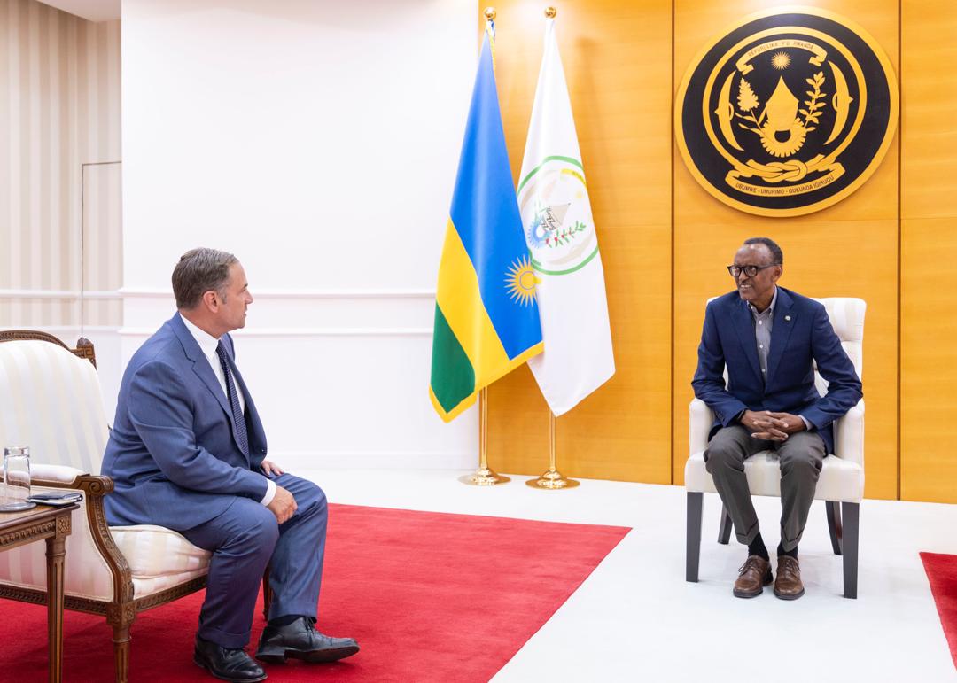 President Kagame met with Anthony Capuano, Marriott International President and CEO, for discussions on further growing Rwanda’s travel and hospitality sector