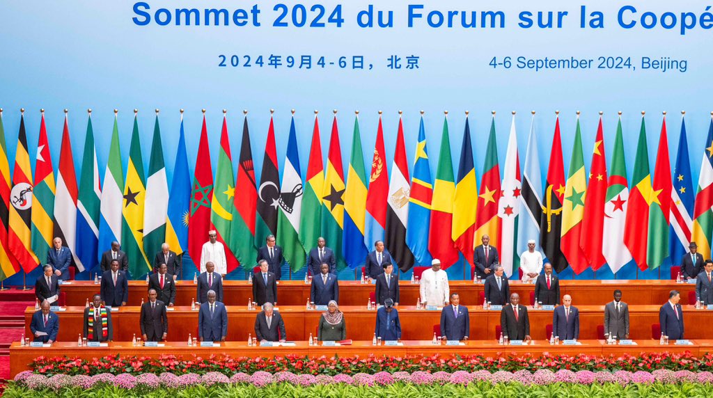 Heads of African States during during the FOCAC summit 2024