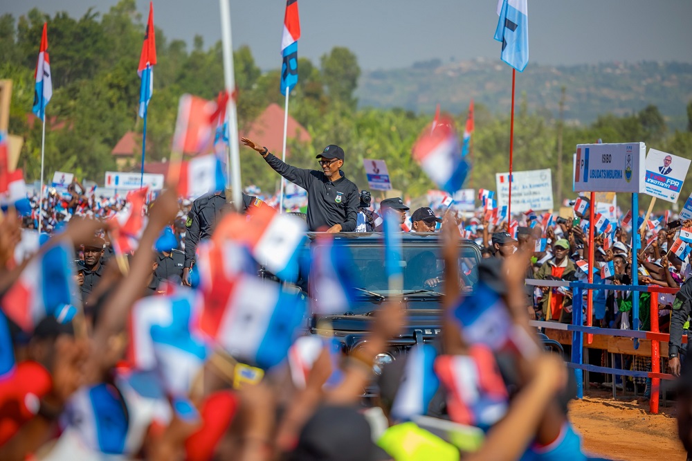 Paul Kagame stated that it will never happen again that a Rwandan is denied the right to live in Rwanda.