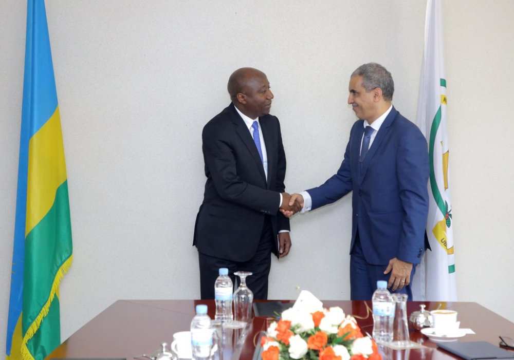 Prime Minister, Dr. Edouard Ngirente has received Dr. Mohamed-Lemine Raghani, the Executive Director of the International Monetary Fund (IMF).