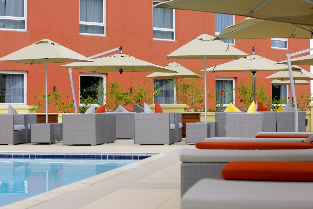 The pool side view of Park Inn by Radisson