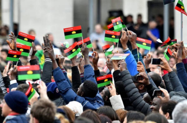 Members of the Indigenous People of Biafra, IPOB Read more at: http://www.vanguardngr.com/2016/06/pro-biafra-groups-demand-nigerias-dismembership-commonwealth/