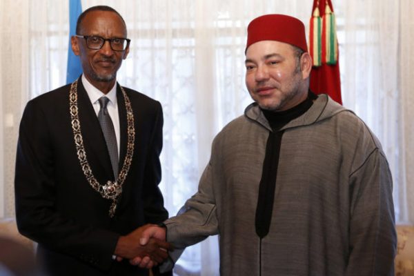 President of the Republic of Rwanda Paul Kagame with Mohammed-VI