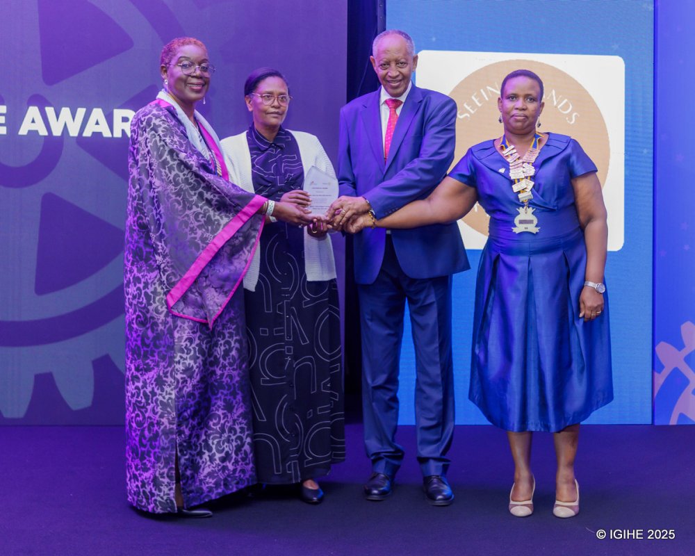 The founder of Kigali Independent University (ULK), Prof. Rwigamba Balinda, was recognised for his impactful contributions to education. 